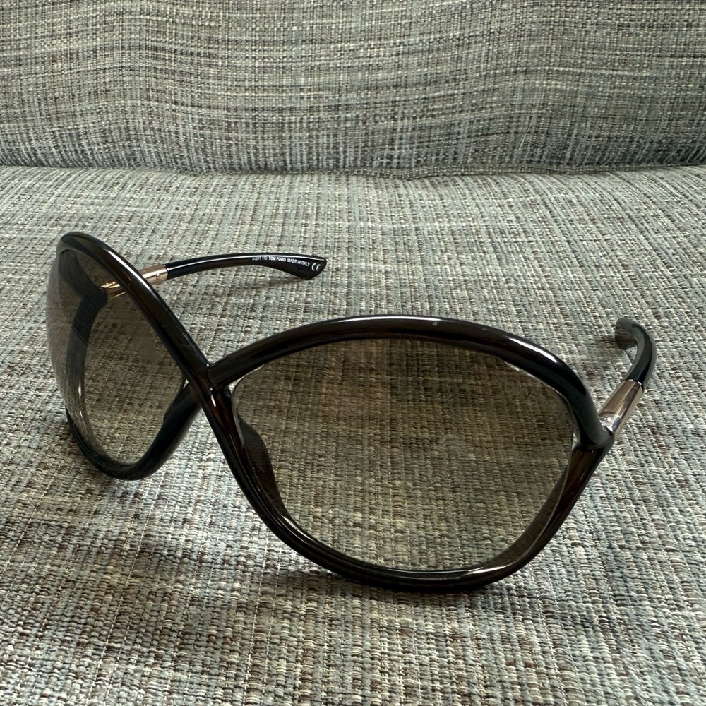 Tom Ford Oversized Dark Brown Sunglasses